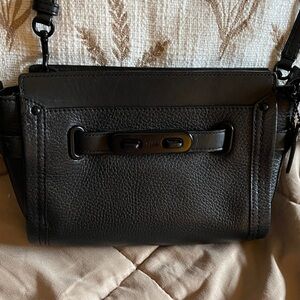 Coach Swagger Crossbody Black Leather Crossbody or Shoulder Bag A1532-53032